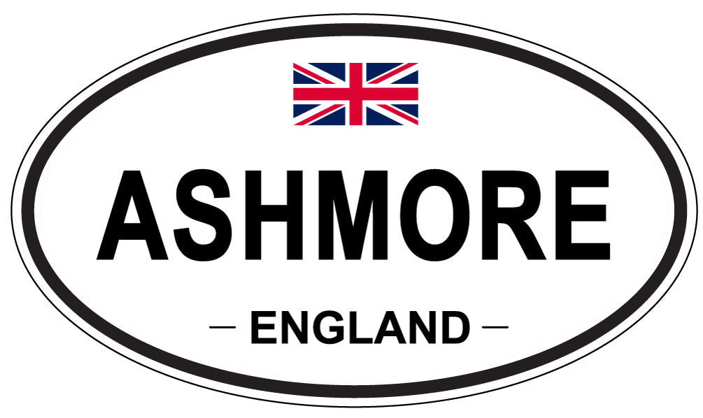 ASHMORE, ENGLAND - Oval Sticker