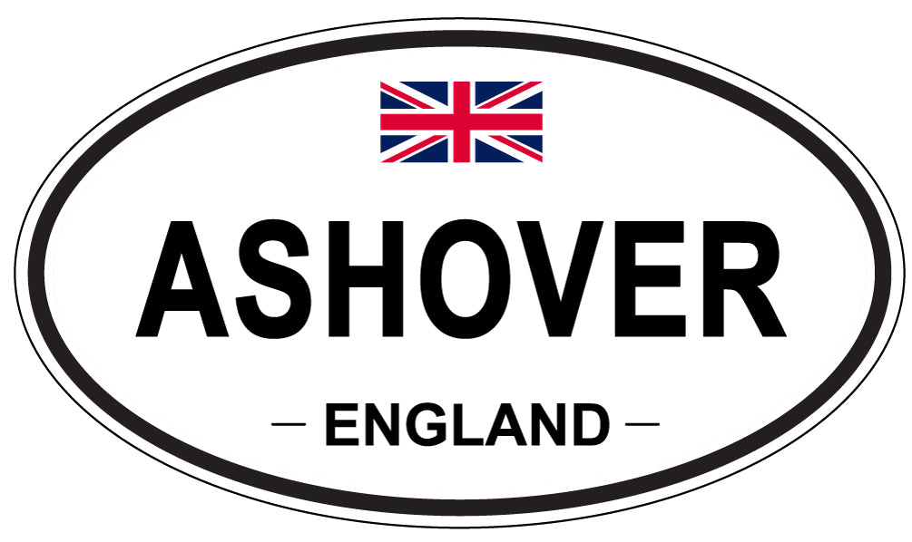 ASHOVER, ENGLAND - Oval Sticker