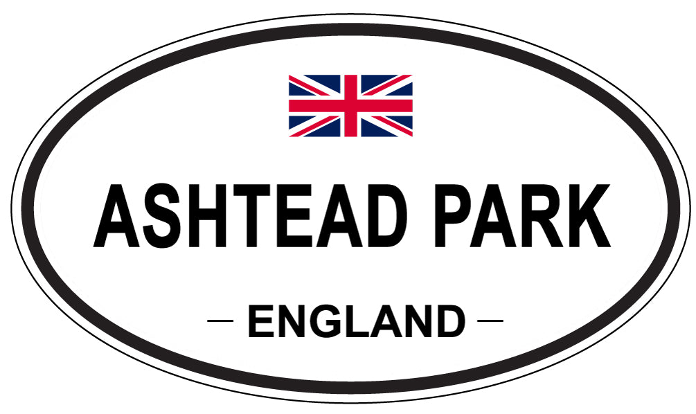 ASHTEAD PARK, ENGLAND - Oval Sticker
