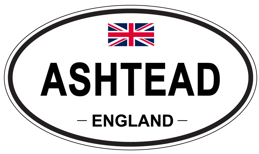 ASHTEAD, ENGLAND - Oval Sticker