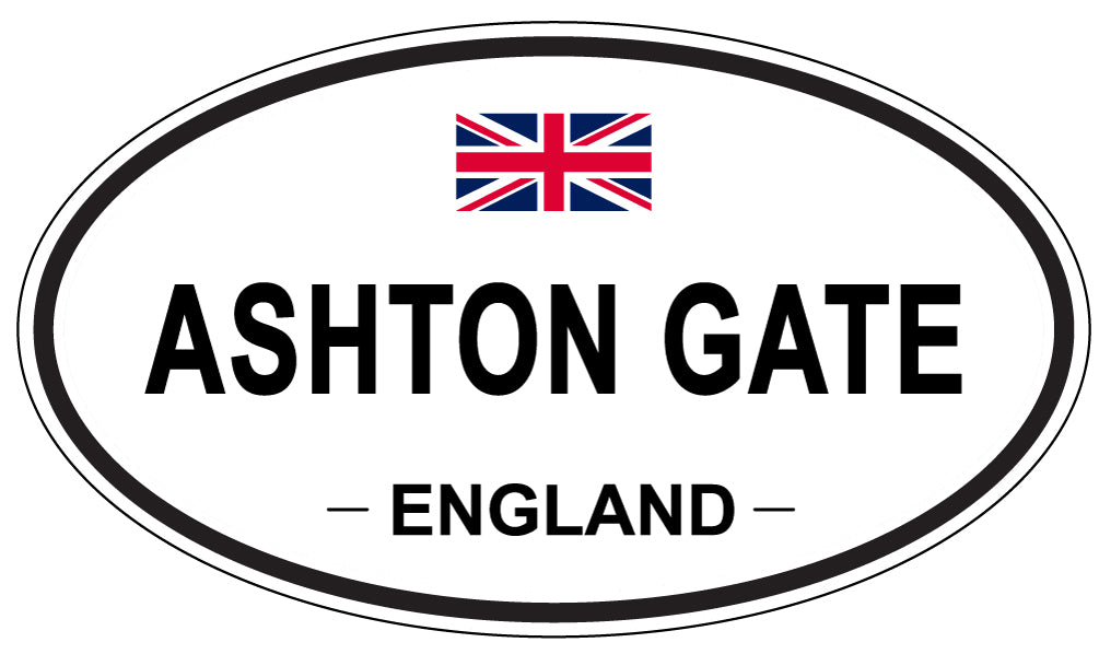 ASHTON GATE, ENGLAND - Oval Sticker