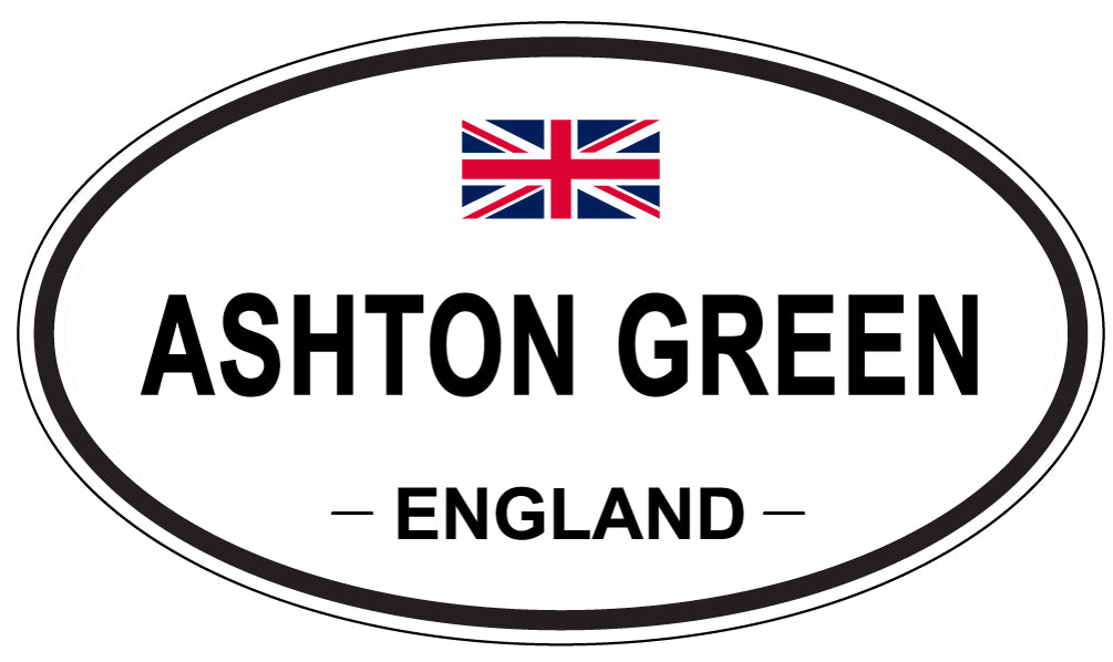 ASHTON GREEN, ENGLAND - Oval Sticker