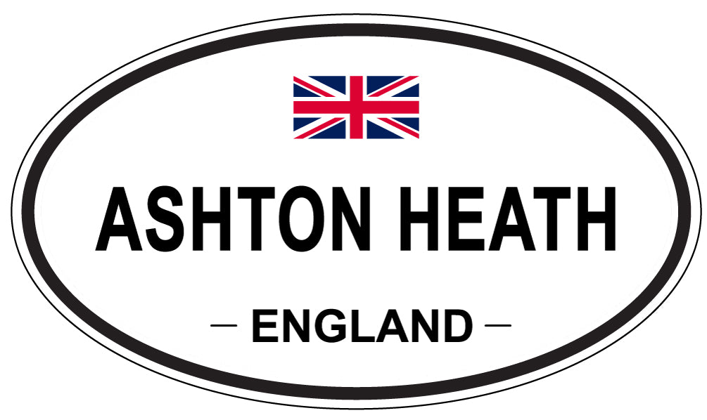 ASHTON HEATH, ENGLAND - Oval Sticker