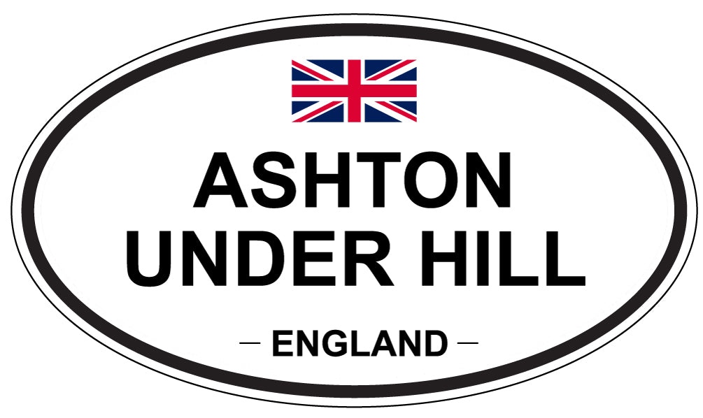 ASHTON UNDER HILL, ENGLAND - Oval Sticker