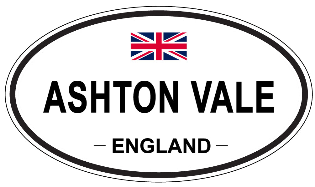 ASHTON VALE, ENGLAND - Oval Sticker