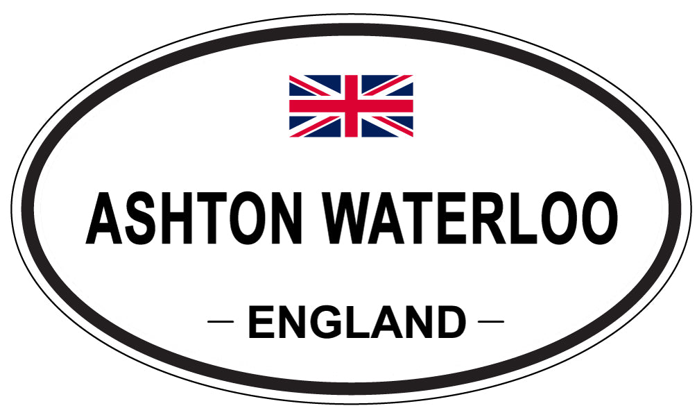ASHTON WATERLOO, ENGLAND - Oval Sticker