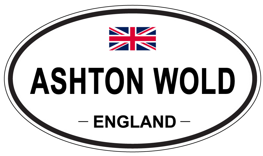 ASHTON WOLD, ENGLAND - Oval Sticker