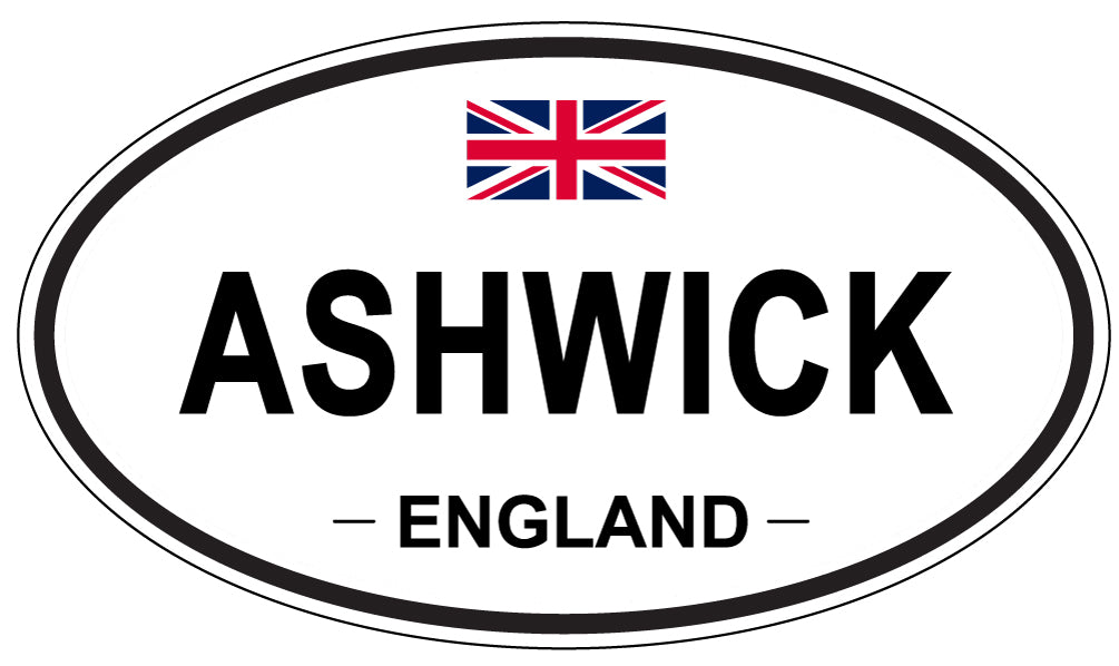 ASHWICK, ENGLAND - Oval Sticker