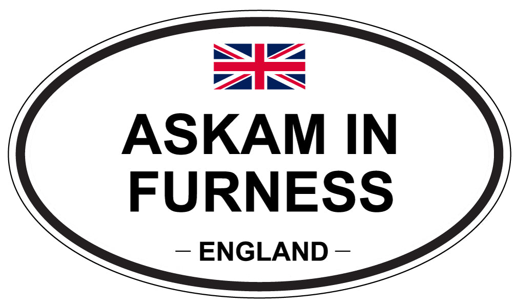 ASKAM IN FURNESS, ENGLAND - Oval Sticker