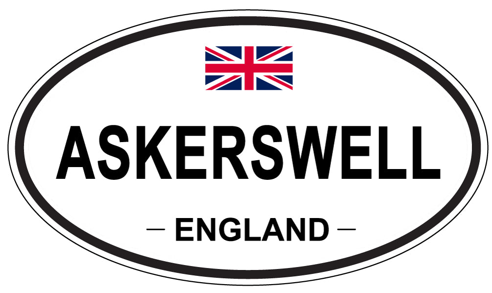 ASKERSWELL, ENGLAND - Oval Sticker