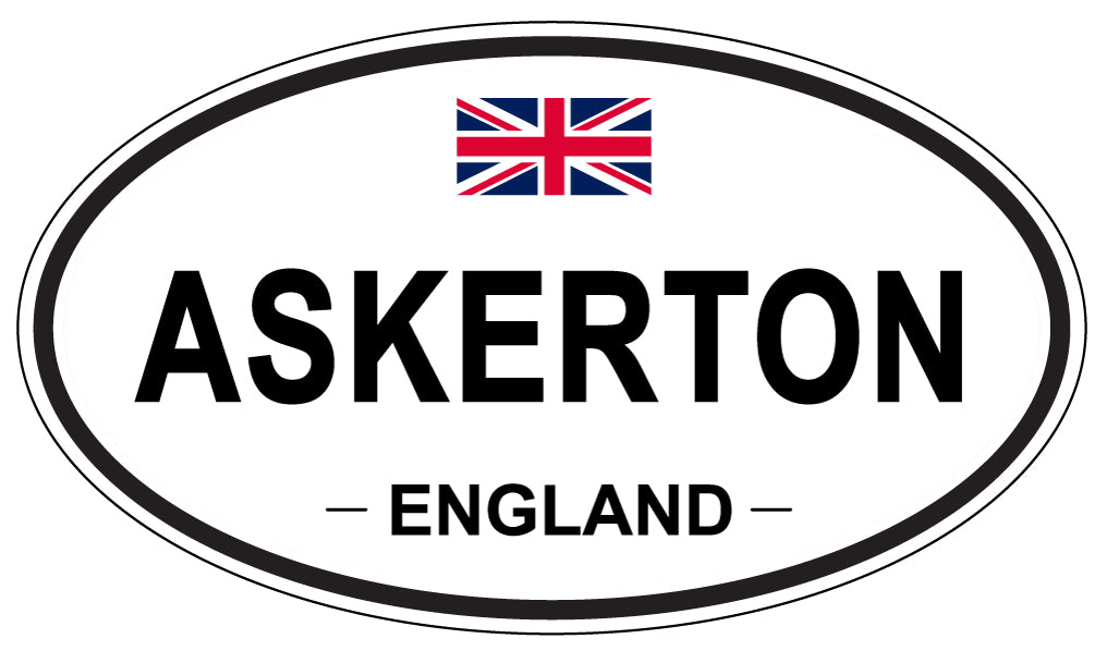 ASKERTON, ENGLAND - Oval Sticker