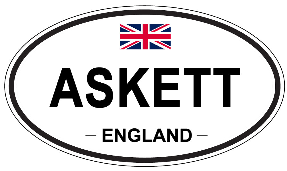 ASKETT, ENGLAND - Oval Sticker