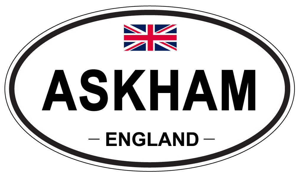 ASKHAM, ENGLAND - Oval Sticker