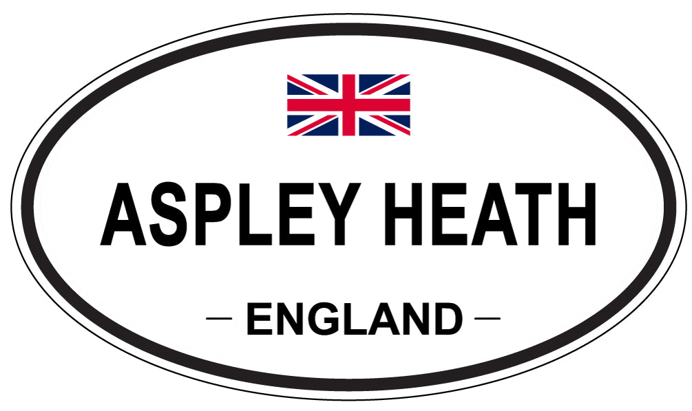 ASPLEY HEATH, ENGLAND - Oval Sticker