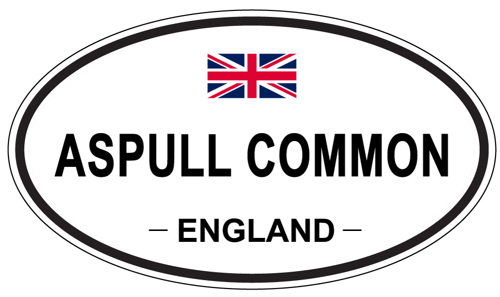 ASPULL COMMON, ENGLAND - Oval Sticker