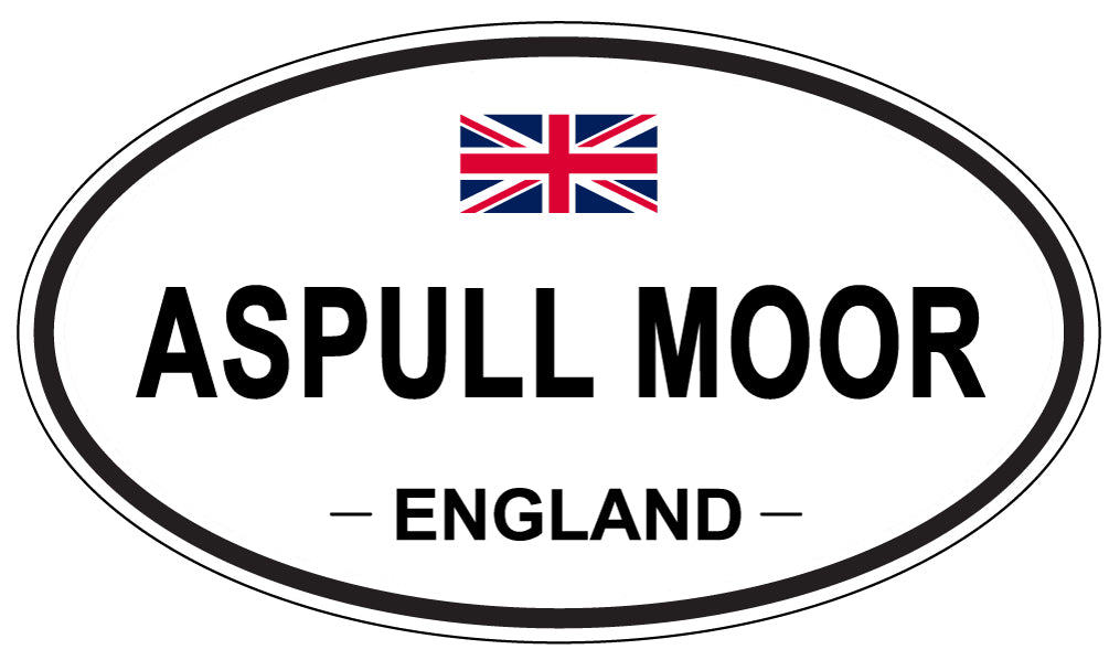ASPULL MOOR, ENGLAND - Oval Sticker