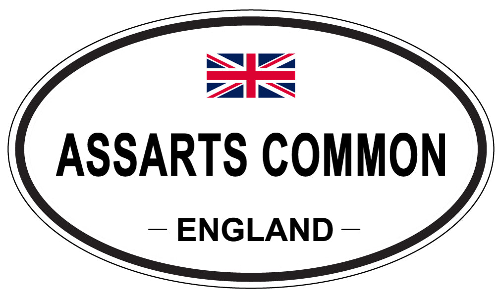 ASSARTS COMMON, ENGLAND - Oval Sticker