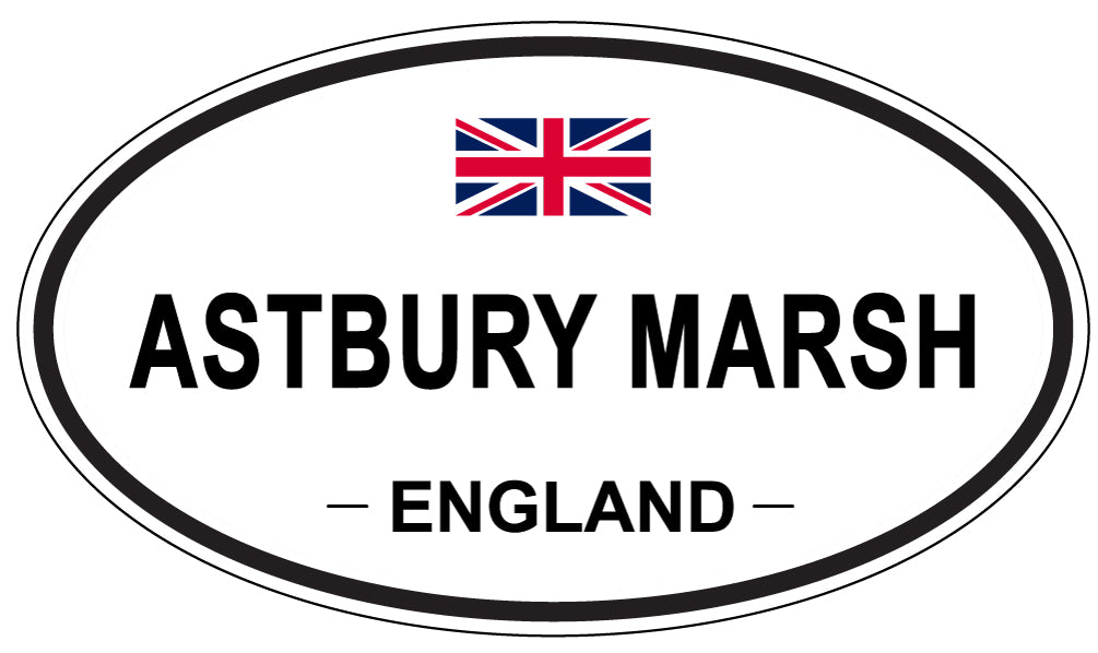 ASTBURY MARSH, ENGLAND - Oval Sticker