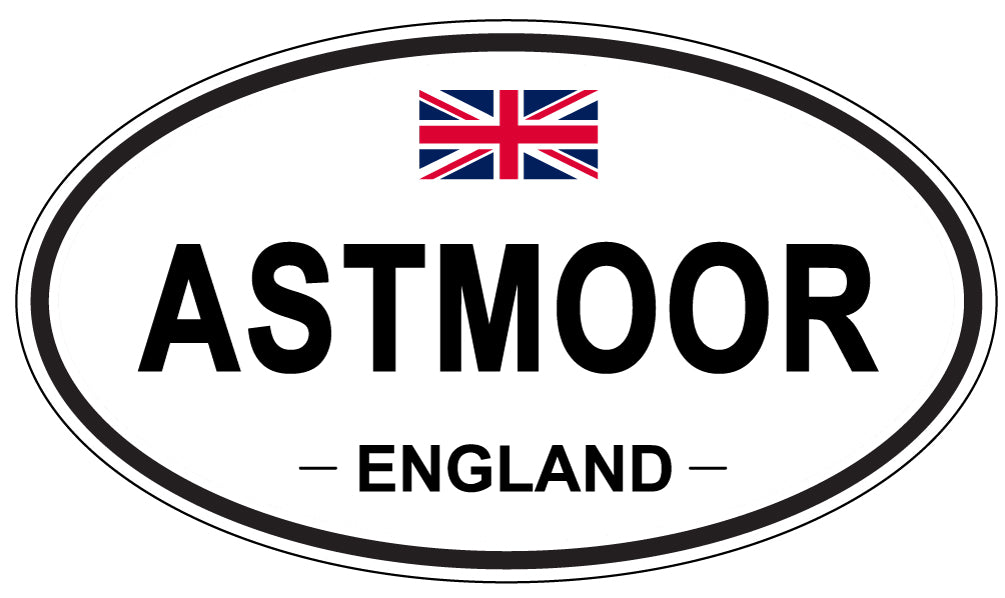 ASTMOOR, ENGLAND - Oval Sticker