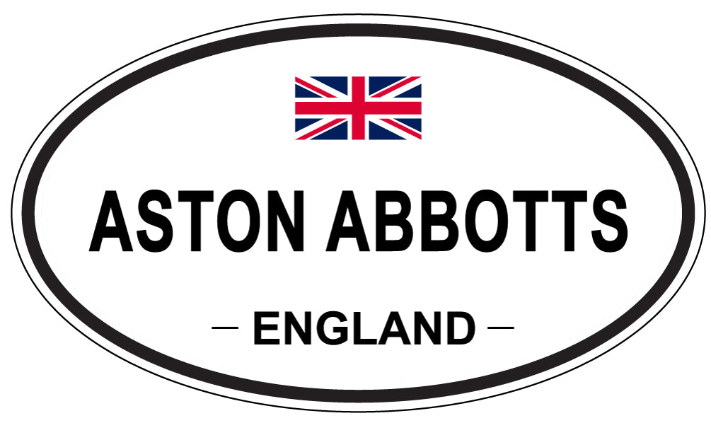 ASTON ABBOTTS, ENGLAND - Oval Sticker