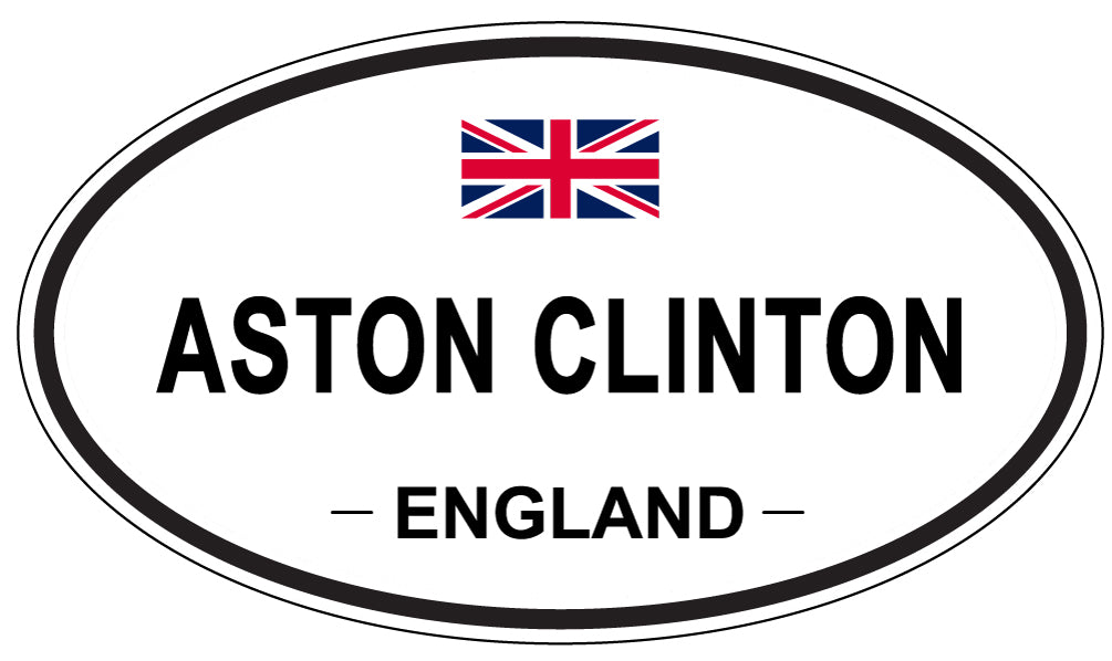 ASTON CLINTON, ENGLAND - Oval Sticker