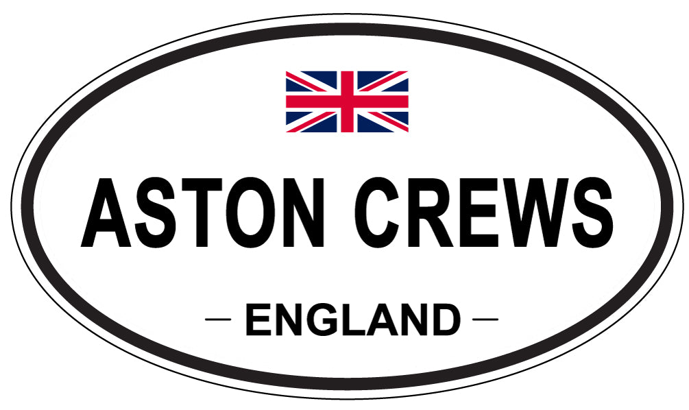ASTON CREWS, ENGLAND - Oval Sticker