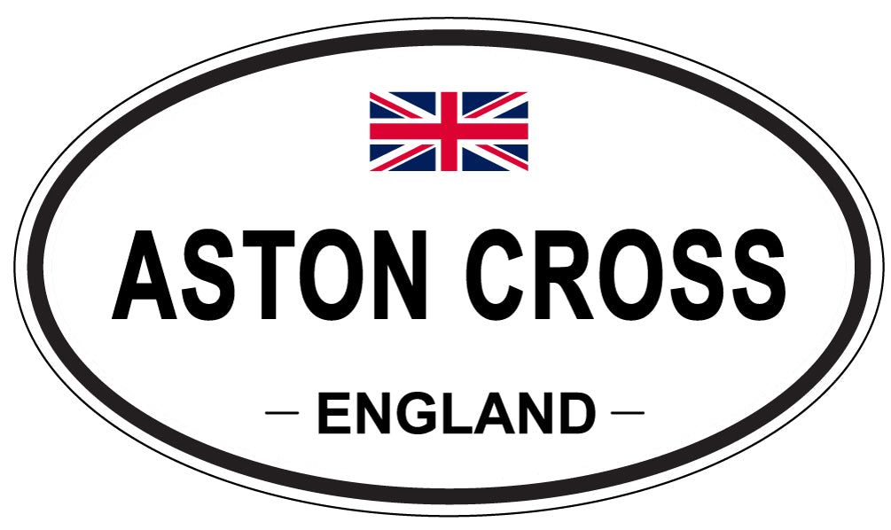 ASTON CROSS, ENGLAND - Oval Sticker