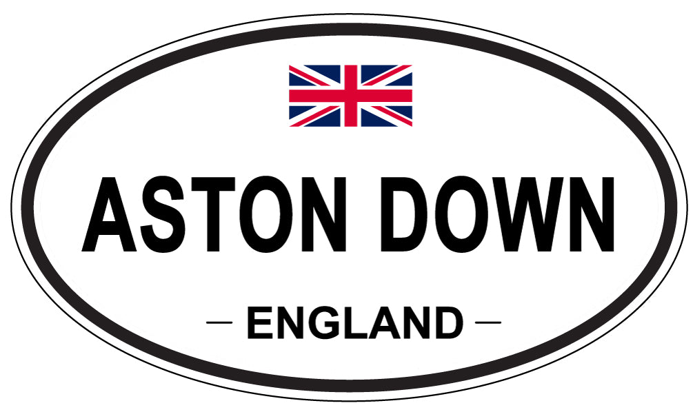 ASTON DOWN, ENGLAND - Oval Sticker