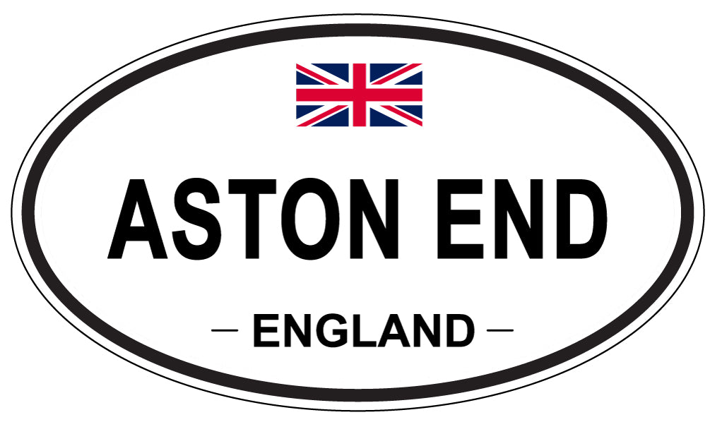 ASTON END, ENGLAND - Oval Sticker