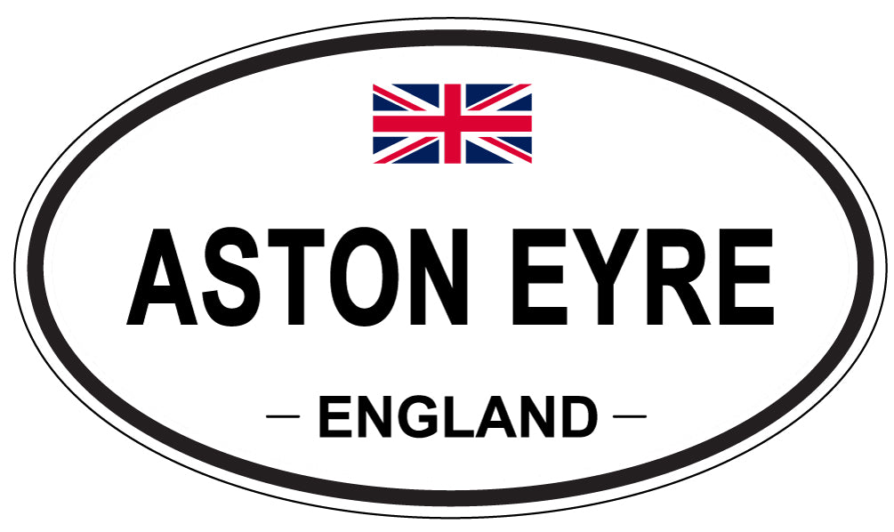 ASTON EYRE, ENGLAND - Oval Sticker