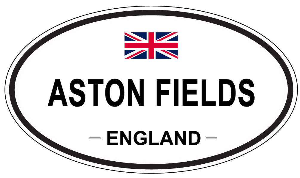 ASTON FIELDS, ENGLAND - Oval Sticker