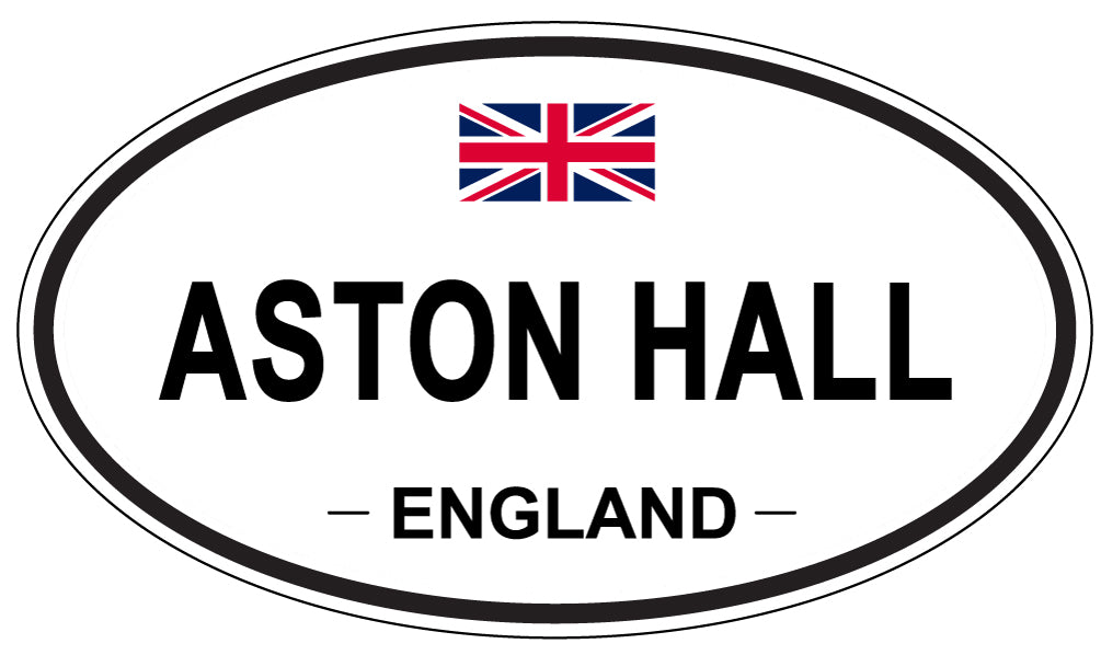 ASTON HALL, ENGLAND - Oval Sticker