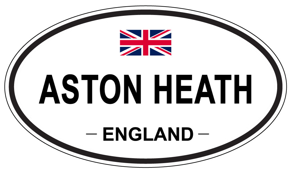 ASTON HEATH, ENGLAND - Oval Sticker