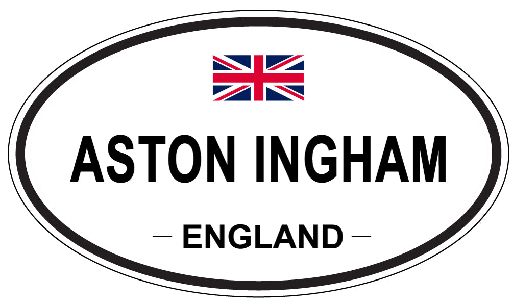 ASTON INGHAM, ENGLAND - Oval Sticker