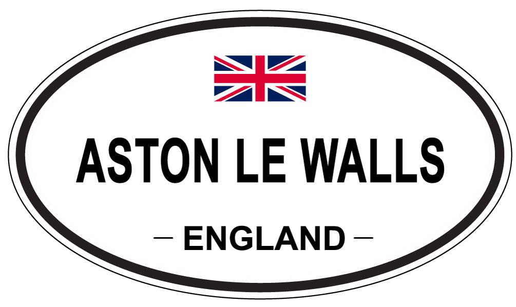 ASTON LE WALLS, ENGLAND - Oval Sticker