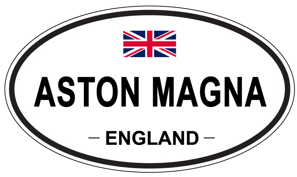 ASTON MAGNA, ENGLAND - Oval Sticker