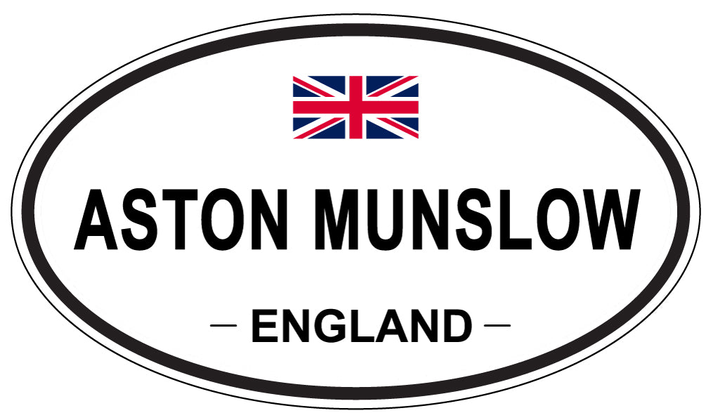 ASTON MUNSLOW, ENGLAND - Oval Sticker