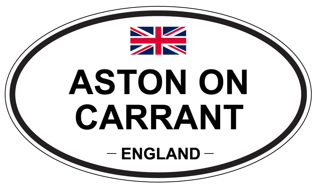 ASTON ON CARRANT, ENGLAND - Oval Sticker