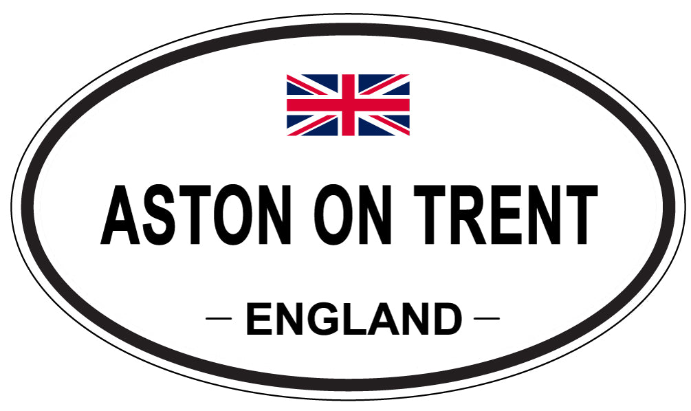 ASTON ON TRENT, ENGLAND - Oval Sticker