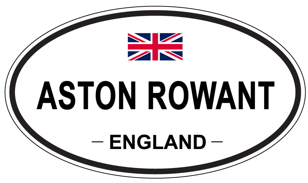ASTON ROWANT, ENGLAND - Oval Sticker