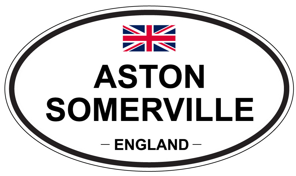 ASTON SOMERVILLE, ENGLAND - Oval Sticker