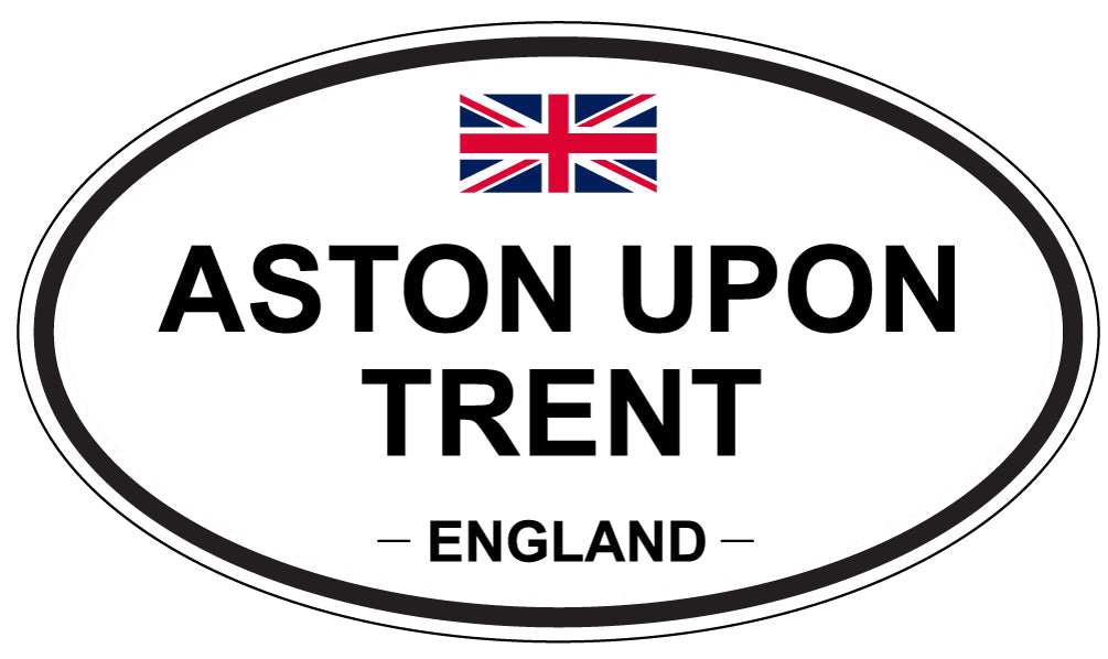 ASTON UPON TRENT, ENGLAND - Oval Sticker