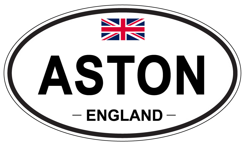 ASTON, ENGLAND - Oval Sticker