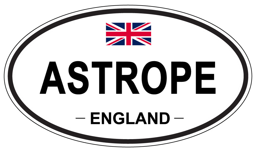 ASTROPE, ENGLAND - Oval Sticker