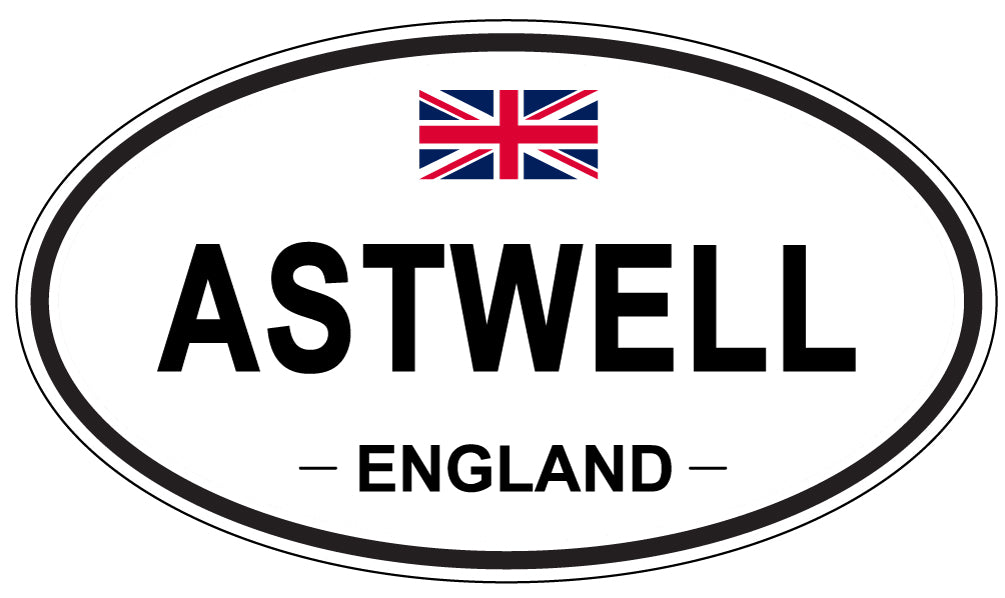 ASTWELL, ENGLAND - Oval Sticker