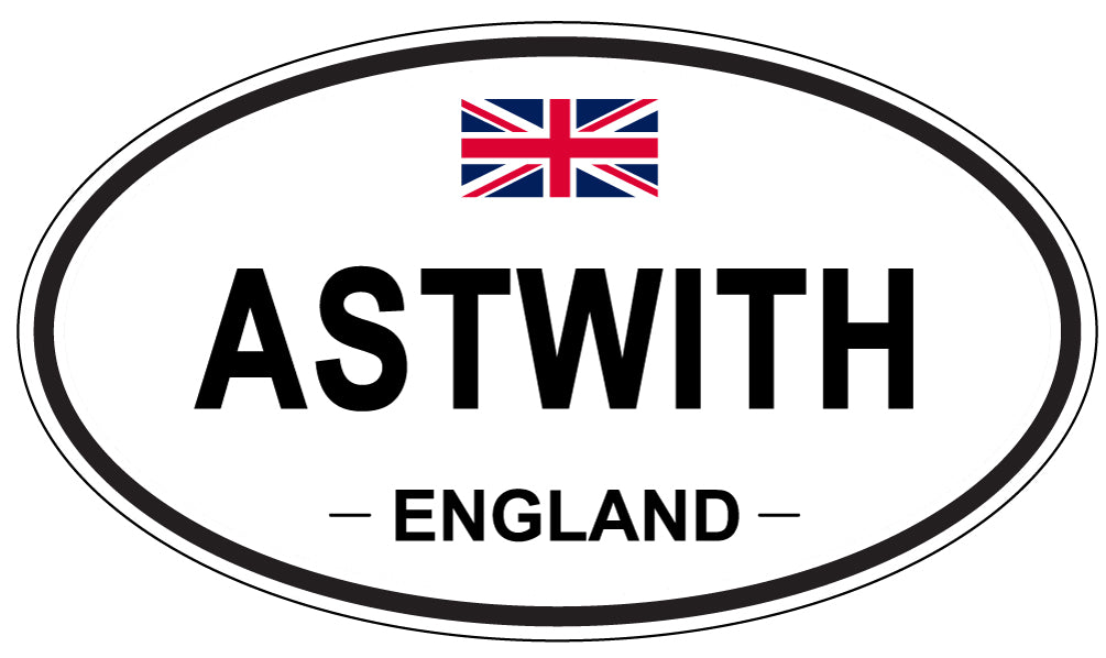 ASTWITH, ENGLAND - Oval Sticker