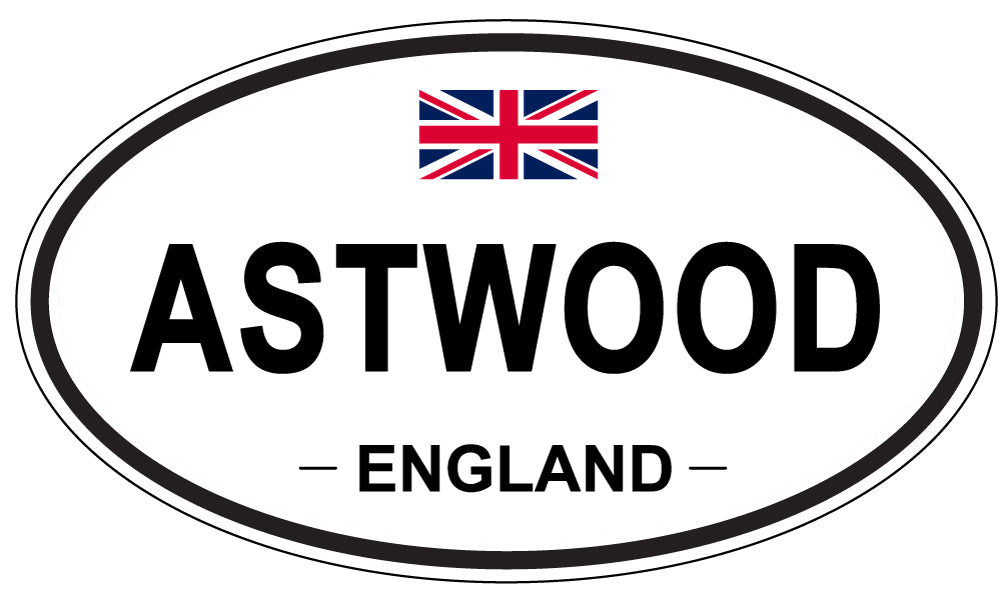 ASTWOOD, ENGLAND - Oval Sticker