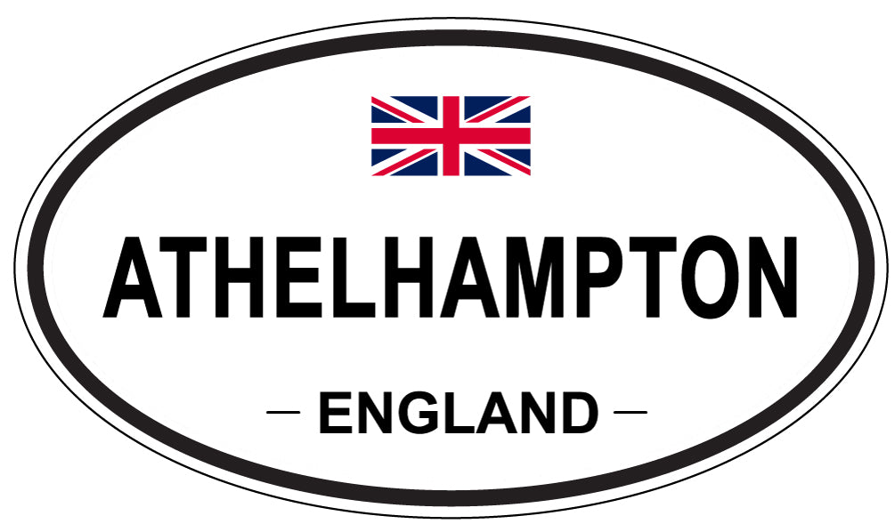ATHELHAMPTON, ENGLAND - Oval Sticker