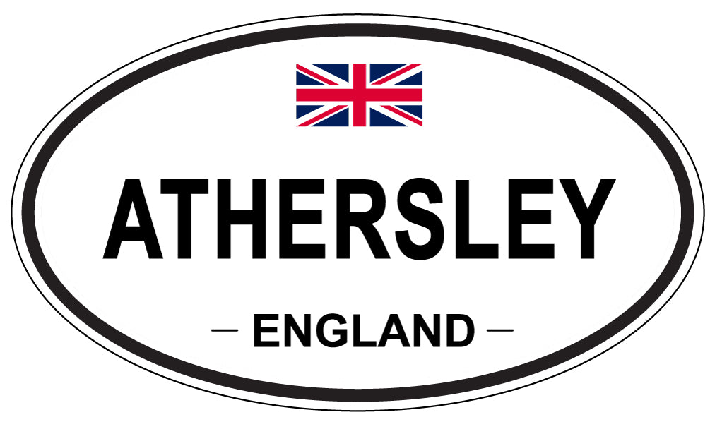 ATHERSLEY, ENGLAND - Oval Sticker