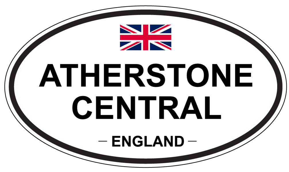 ATHERSTONE CENTRAL, ENGLAND - Oval Sticker